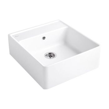 VILLEROY&BOCH Zlew jednokomorowy 59,5 x 63  cm biały CeramicPlus 632061R1