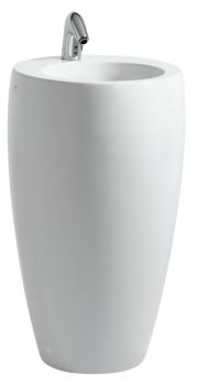 LAUFEN ALESSI Umywalka wolnostojąca 53 x 90 cm z otworem na baterię biała z powłoką LCC H8119724001041