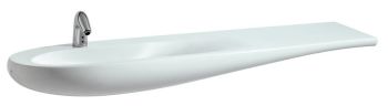 LAUFEN ALESSI Umywalka 160 x 50 cm z możliwością montażu na szafce (wymagany montaż do ściany), z otworem na baterię H8149714001041