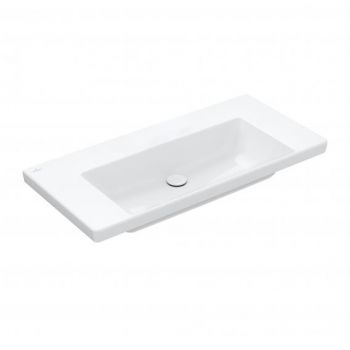 Villeroy & Boch Subway 3.0 umywalka meblowa 100 x 47 cm bez otworu na baterie i bez przelewu biała, z CeramicPlus 4A70A3R1