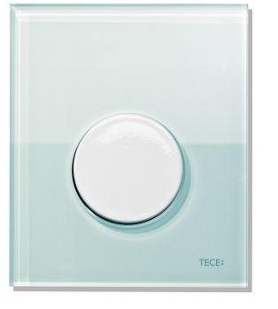 TECE Loop Przycisk spłukujący ze szkła do pisuaru szkło zielone-przycisk biały 9242651 +