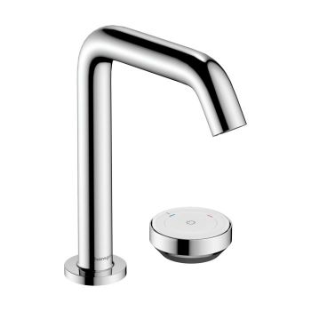 HANSGROHE Tecturis S 2-otworowa bateria umywalkowa 150 CoolStart z niezamykanym kompletem odpływowym chrom 73353000