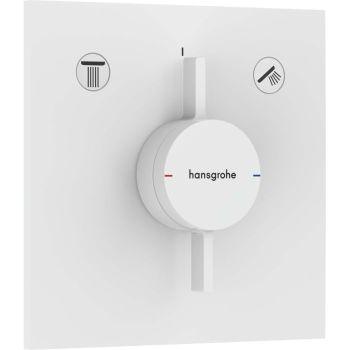 HANSGROHE DuoTurn Q Bateria z mieszaczem, podtynkowa do 2 odbiorników biały mat 75414700