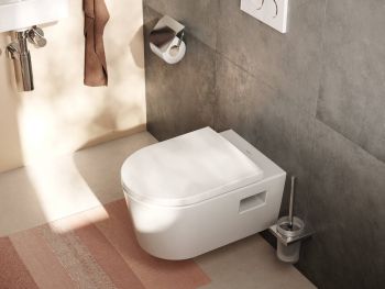 HANSGROHE EluPura Original S Miska wisząca WC 54 x 36 cm AquaChannel Flush, z deską WC, SoftClose, QuickRelease kolor biały 60288450