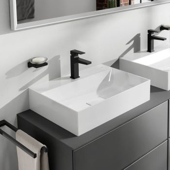 Hansgrohe Xevolos E Umywalka wpuszczana w blat 60 x 48 cm, szlifowana z otworem na baterię, bez przelewu, SmartClean biała 61094450