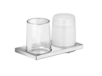 KEUCO Edition 11 Dozownik do mydła z  szklanką z uchwytem  szkło/chrom 11153019000