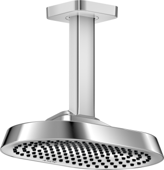 - AXOR ShowerSphere Deszczownica prysznicowa 25 x 16 cm 1jet EcoSmart+ z przyłączem sufitowym chrom 39771000 - 39771000 - Łazienki Szydłowski