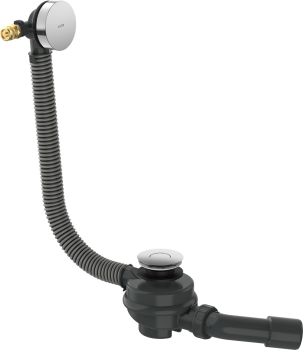 - AXOR Exafill Kompletny syfon wannowy z napełnianiem przez przelew chrom 42540000 - 42540000 - Łazienki Szydłowski