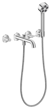 - AXOR One 3-otworowa bateria wannowa z uchwytami jednoramiennymi chrom 48444000 - 48444000 - Łazienki Szydłowski