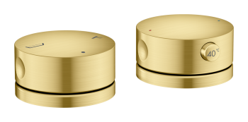  - AXOR One 2-otworowa bateria termostatyczna na brzeg wanny mosiądz szczotkowany 48470950 - 48470950 - Łazienki Szydłowski