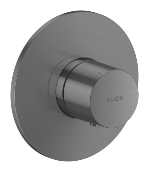  - AXOR One Bateria termostatyczna, podtynkowa czarny chrom szczotkowany 48711340 - 48711340 - Łazienki Szydłowski