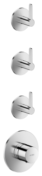 - AXOR One Moduł termostatyczny do 3 odbiorników z uchwytami jednoramiennymi, podtynkowy chrom 48723000 - 48723000 - Łazienki Szydłowski