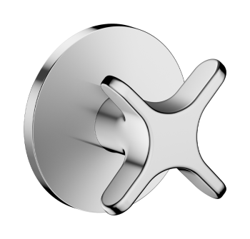 - AXOR One Zawór odcinający z uchwytem krzyżowym, podtynkowy chrom 48771000 - 48771000 - Łazienki Szydłowski