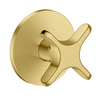  - AXOR One Zawór odcinający z uchwytem krzyżowym, podtynkowy mosiądz szczotkowany 48771950 - 48771950 - Łazienki Szydłowski