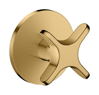  - AXOR One Zawór odcinający z uchwytem krzyżowym, podtynkowy złoty optyczny polerowany 48771990 - 48771990 - Łazienki Szydłowski