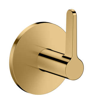  - AXOR One Zawór odcinający z uchwytem jednoramiennym, podtynkowy złoty optyczny polerowany 48772990 - 48772990 - Łazienki Szydłowski