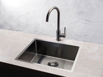 - REGINOX Miami zlewozmywak 54 x 44 x 20 cm stal nierdzewna kolor Gun Metal R30721 - R30721 - Łazienki Szydłowski