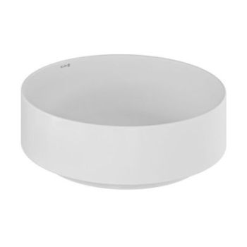 - KLUDI-RESA R umywalka ceramiczna nablatowa średnica 40 cm biały mat 58CW1053 - 58CW1053 - Łazienki Szydłowski