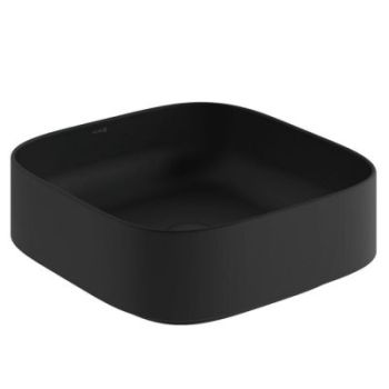 - KLUDI-RESA C umywalka ceramiczna nablatowa 40 x 40 cm czarny mat 58CW3039 - 58CW3039 - Łazienki Szydłowski