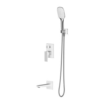  - OMNIRES PARMA system wannowy podtynkowy, chrom/biały połysk SYSPMW01CRB - SYSPMW01CRB - Łazienki Szydłowski