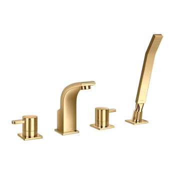  - OMNIRES DARLING bateria wannowa 4-otworowa, złoty połysk DA5032GL - DA5032GL - Łazienki Szydłowski