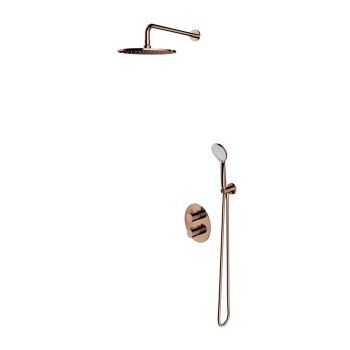 - OMNIRES Y termostatyczny system prysznicowy podtynkowy, miedź połysk SYSYT05CP - SYSYT05CP - Łazienki Szydłowski