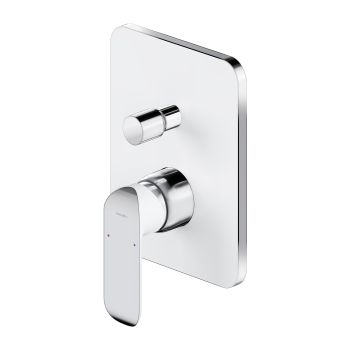  - OMNIRES SACRAMENTO bateria prysznicowo-wannowa podtynkowa, chrom/biały połysk SC2335XCRB - SC2335XCRB - Łazienki Szydłowski