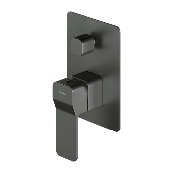 - OMNIRES SLIDE bateria prysznicowo-wannowa podtynkowa, grafit szczotkowany SL7735GR - SL7735GR - Łazienki Szydłowski