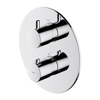 - OMNIRES Y element natynkowy termostatycznej baterii prysznicowo-wannowej podtynkowej, chrom połysk Y1236ROCR - Y1236ROCR - Łazienki Szydłowski