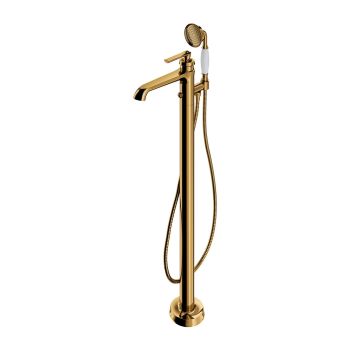 - OMNIRES ARMANCE bateria wannowa wolnostojąca, złoty połysk AM5233GL - AM5233GL - Łazienki Szydłowski