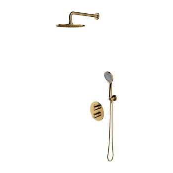 - OMNIRES Y termostatyczny zestaw prysznicowy podtynkowy, złoty połysk SYSYT05GL - SYSYT05GL - Łazienki Szydłowski