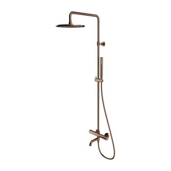 - OMNIRES Y termostatyczny zestaw prysznicowy z deszczownicą do wanny, miedź połysk Y1234CP - Y1234CP - Łazienki Szydłowski