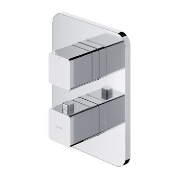  - OMNIRES PARMA termostatyczna bateria prysznicowo-wannowa podtynkowa, chrom połysk PM7436CR - PM7436CR - Łazienki Szydłowski