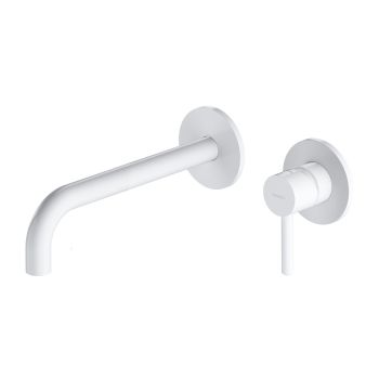 - OMNIRES Y bateria umywalkowa podtynkowa z długą wylewką, biały mat Y1215HLWM - Y1215HLWM - Łazienki Szydłowski