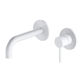 - OMNIRES Y element natynkowy baterii umywalkowej podtynkowej, biały mat Y1215HROWM - Y1215HROWM - Łazienki Szydłowski