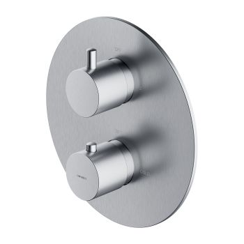 - OMNIRES Y element natynkowy termostatycznej baterii prysznicowo-wannowej podtynkowej, nikiel szczotkowany Y1236RONI - Y1236RONI - Łazienki Szydłowski