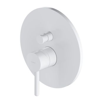 - OMNIRES Y element natynkowy baterii prysznicowo-wannowej podtynkowej, biały mat Y1235ROWM - Y1235ROWM - Łazienki Szydłowski
