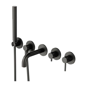  - OMNIRES Y bateria wannowa 5-otworowa podtynkowa, grafit szczotkowany Y1237-1SGR - Y1237-1SGR - Łazienki Szydłowski