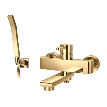  - OMNIRES DARLING bateria wannowa z zestawem prysznicowym, złoty połysk DA5031GL - DA5031GL - Łazienki Szydłowski