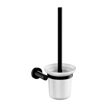  - OMNIRES MODERN PROJECT szczotka toaletowa wisząca, czarny mat MP60620BL - MP60620BL - Łazienki Szydłowski