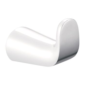 - OMNIRES SACO haczyk, chrom/biały połysk SA54110CRB - SA54110CRB - Łazienki Szydłowski
