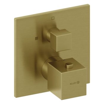  - KLUDI DECUS Termostatyczna bateria prysznicowa podtynkowa, złoty szczotkowany 54885N075 - 54885N075 - Łazienki Szydłowski