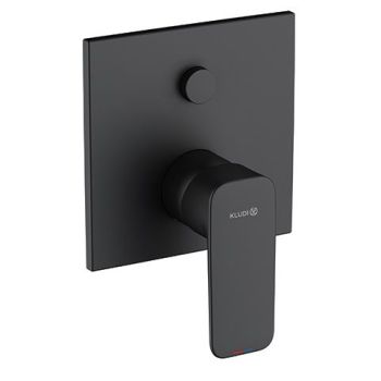  - KLUDI PURE&STYLE podtynkowa bateria wannowo-natryskowa czarny mat 407593975 - 407593975 - Łazienki Szydłowski