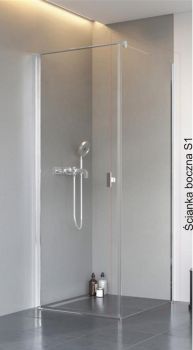 - Radaway NES KDJ I S1 ścianka boczna 70cm chrom 100390700101 - 10039070-01-01 - Łazienki Szydłowski