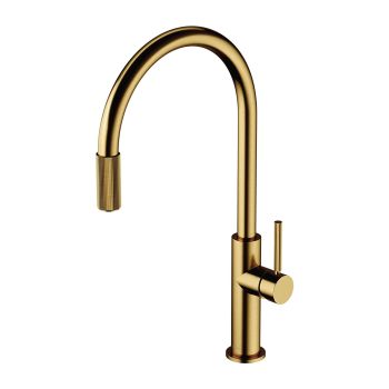OMNIRES SWITCH bateria kuchenna z zestawem filtrującym, złoty szczotkowany SW9057-FD1GLB SW9057-FD1GLB od 