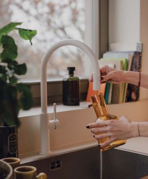  - OMNIRES SWITCH bateria kuchenna do podłączenia zestawu filtrującego, biały mat SW9057WM - SW9057WM - Łazienki Szydłowski