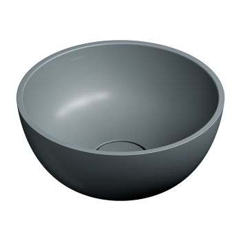 - OMNIRES SHELL M+ umywalka nablatowa, Ø35 cm, ash grey mat SHELL350UNAG - SHELL350UNAG - Łazienki Szydłowski