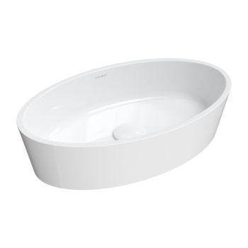  - OMNIRES BARI M+ umywalka nablatowa, 50 x 30 cm, biały połysk BARI500UNBP - BARI500UNBP - Łazienki Szydłowski