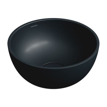 - OMNIRES SHELL M+ umywalka nablatowa, Ø35 cm, black lava mat SHELL350UNBLV - SHELL350UNBLV - Łazienki Szydłowski