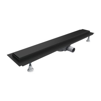 OMNIRES LOWFIX prysznicowy odpływ liniowy z maskownicą pełną, 90 cm, czarny półmat LOWFIX90GBL LOWFIX90GBL od 